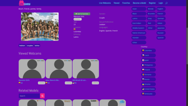 CplCams Model Bio